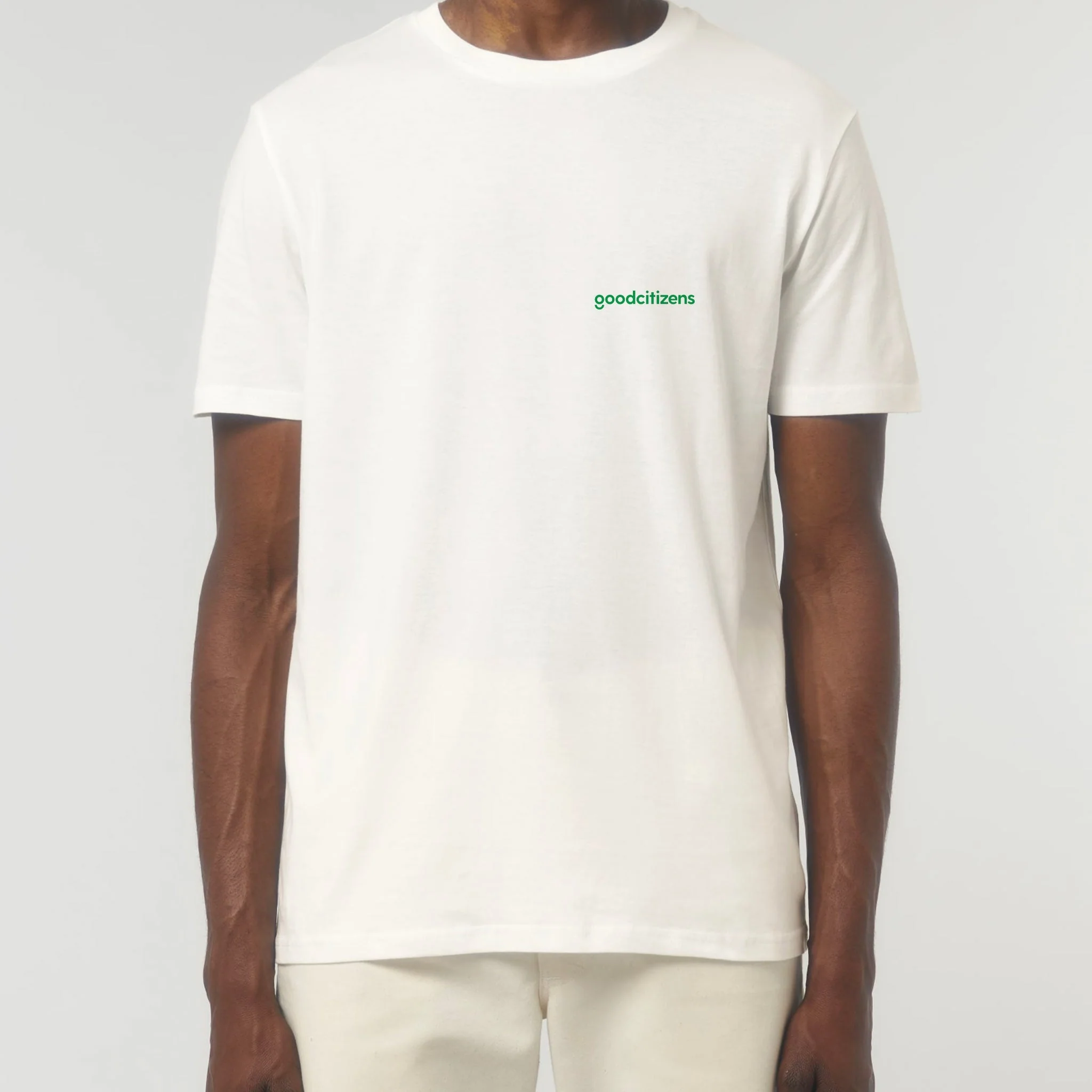 T-shirt 'Off White' Green Logo Only - Image 3