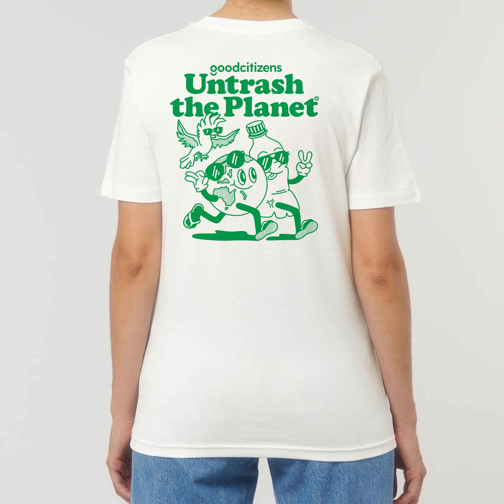 T-shirt 'Off White' Green - Image 3